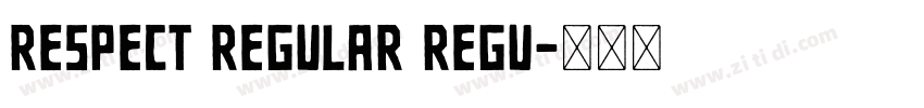 Respect Regular Regu字体转换